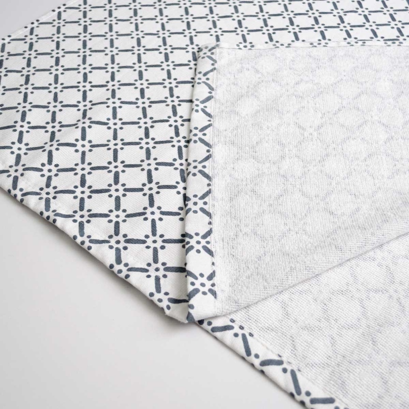Рушник махровий банний з принтом GM Textile 70х150см 300г/м2 (Сірий)